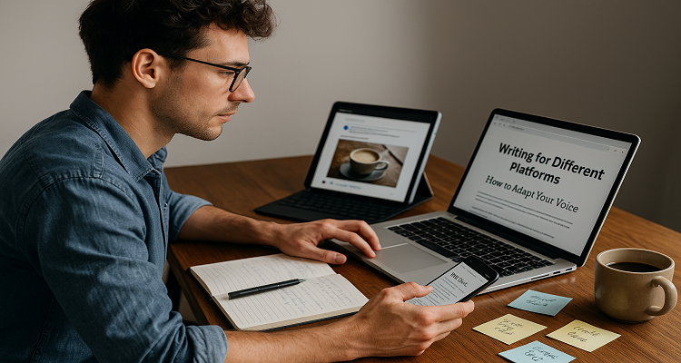 Writing for Different Platforms: Adapting Your Voice for Blogs, Social Media, and Publications